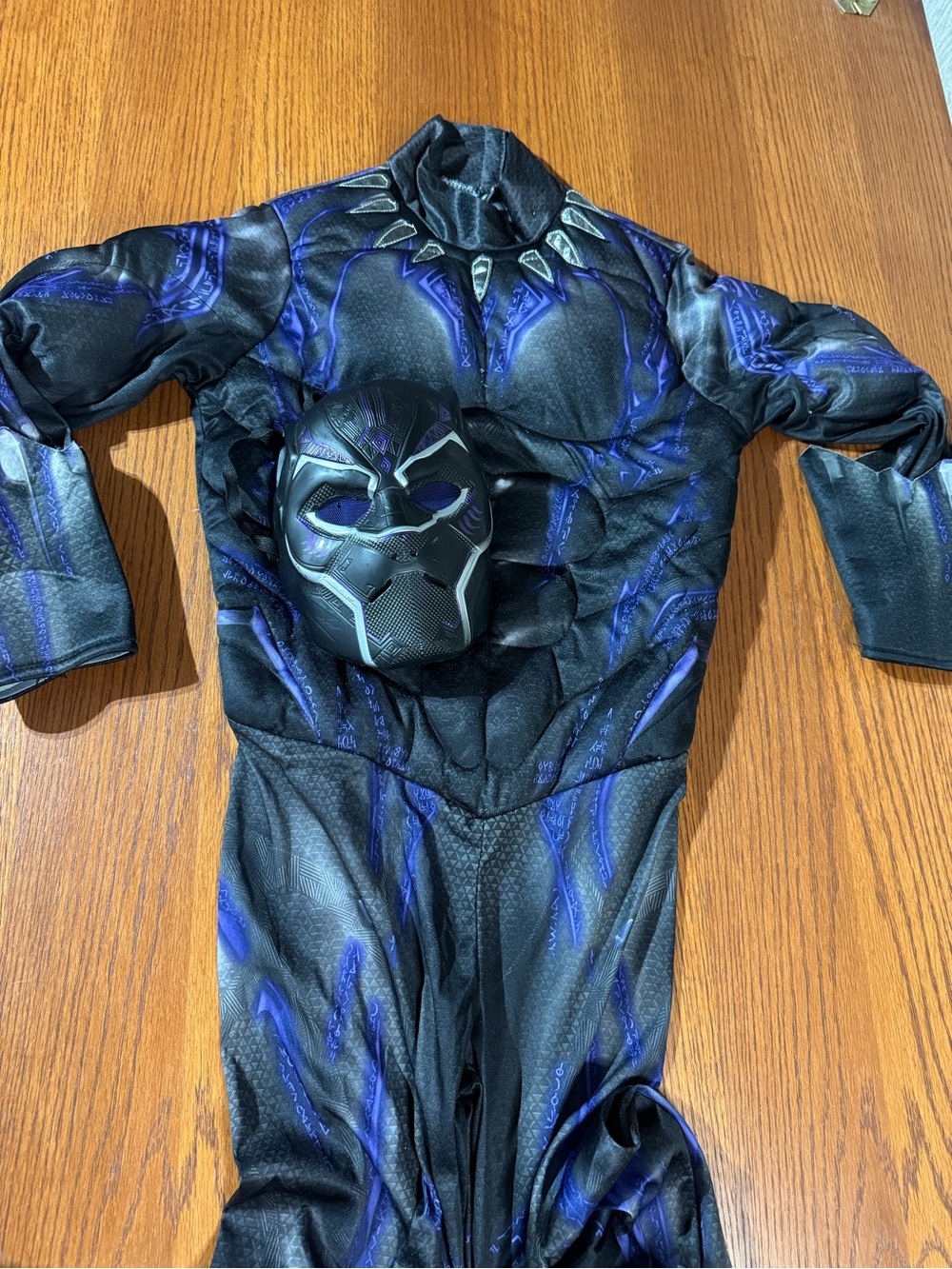Marvel Black Panther Kids Large Costume w/ Mask Boot Covers & Gauntlets - Picture 2 of 8